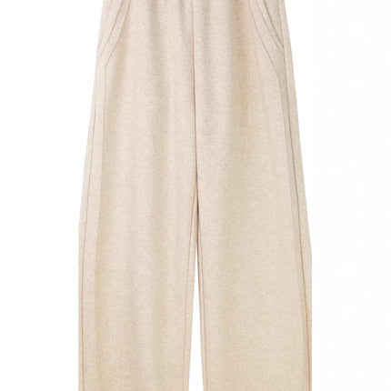 New Autumn and Winter Women's Personalized Versatile Scimitar Pants for Travel, Sports Casual Pants, Loose Wide-Leg Sports Pants