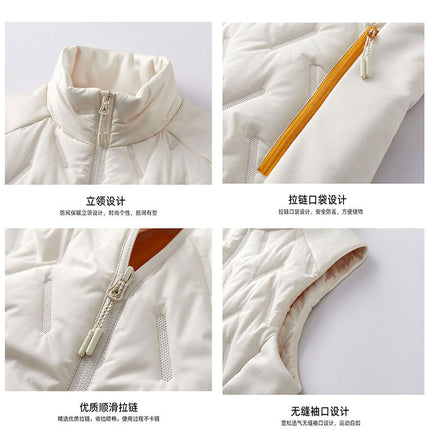 Fashionable Men's Vest Trendy Autumn and Winter New Casual Vest Women's Sports Stand Collar Vest Men's Couple Style Vest