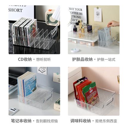 Acrylic Partition Rack Desktop Storage Box Book File Cd Storage Transparent Storage Rack Sundry Storage Rack