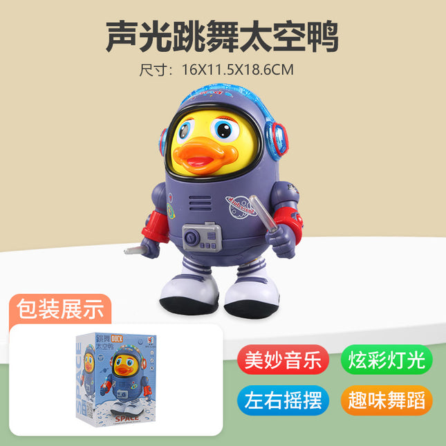 Electric Dancing Space Duck Baby Toy Light Music 5 Songs Early Education Singing Robot 1-3 Years Boys Girls / Canard Spatial Dansant Électrique Jouet Bébé Lumière Musique 5 Chansons Éveil Robot Chantant 1-3 Ans Garçon Fille