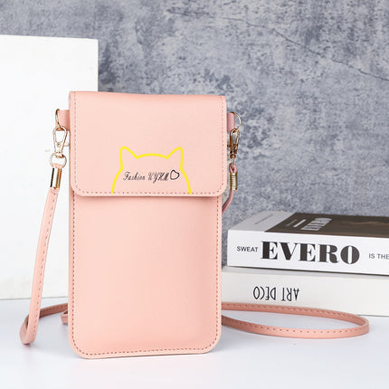 Factory wholesale touch screen mobile phone bag women's simple all-match Korean mobile phone bag large capacity mini fashion small satchel