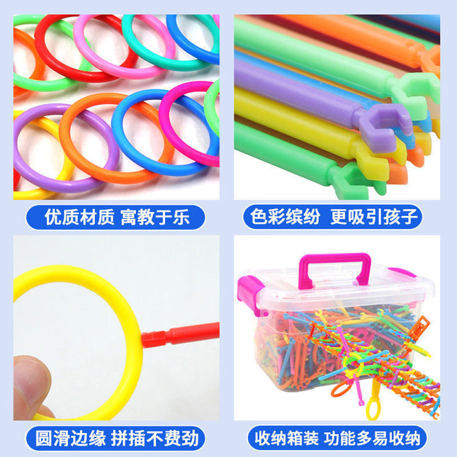 Smart bar puzzle stitching building blocks toys wholesale kindergarten 3-year-old patchwork 61 gift a generation of hair