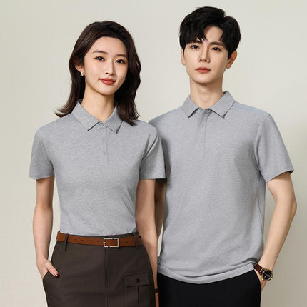 Summer Short-Sleeved Polo Shirt Work Clothes Custom T-Shirt Printed Logo Company Corporate Group Clothing Embroider Classy Business t