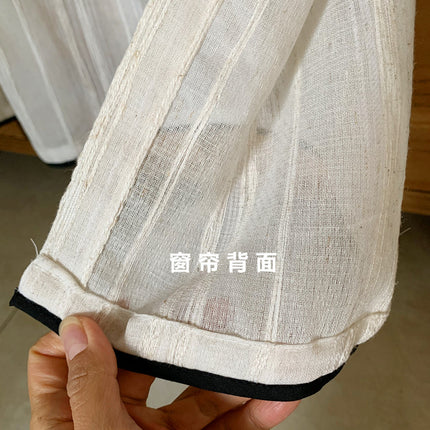 Antique Japanese Style Cotton and Linen Short Curtain Cabinet Curtain Half Curtain Cabinet Shelter Curtain Cabinet Dustproof Partition Small Curtain Punch-Free