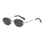 Gold frame gray piece