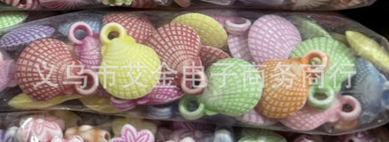 Plastic Washed Marine Series Shell Starfish Small Fish Kids Toy Beaded Bracelet Necklace Beaded Accessories Wholesale