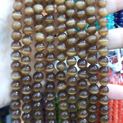 Cat's eye stone beads loose batch bracelet accessories diy jewelry accessories loose beads bracelet necklace material factory direct batch