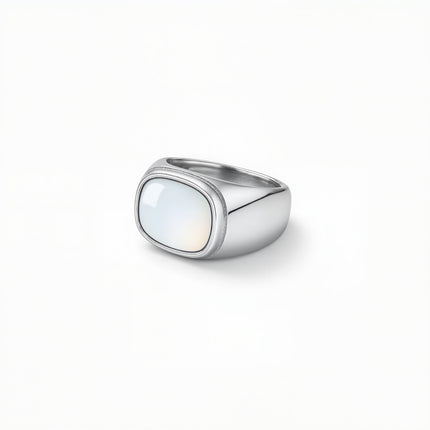 European and American Stainless Steel Ring Square Ring Gold White Ring Women Jewelry Ring Ring Wholesale