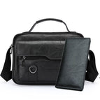Black horizontal large bag + long wallet