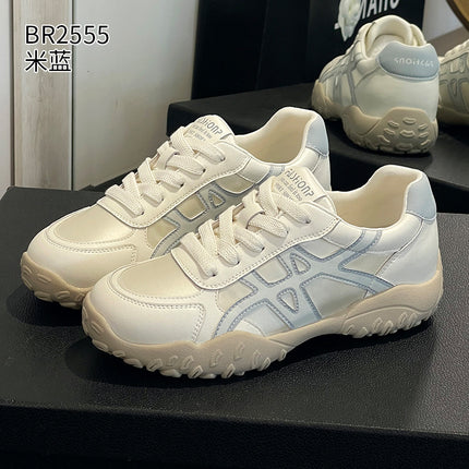 Genuine Leather German Training Shoes for Women, 2026 New Versatile Trendy Sports Casual Sneakers, Breathable Thin-Style Forrest Gump Shoes