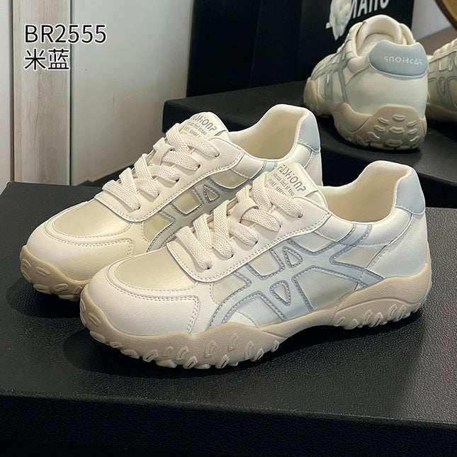 Genuine Leather German Training Shoes for Women, 2026 New Versatile Trendy Sports Casual Sneakers, Breathable Thin-Style Forrest Gump Shoes