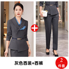 Gray suit + trousers / S
