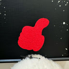 Red thumb hairpin
