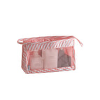 [upgraded model] pink stripe wash bag