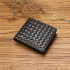 Braided pattern-dark brown [crazy horse first layer cowhide]