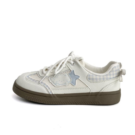 2025 Niche Design Ballet Training Shoes for Women, Summer with Skirt, White Shoes, Thin-Soled Sports and Leisure Sneakers