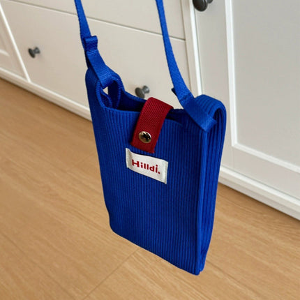 Dopamine Fashionable New Women's Bag South Korea Niche Crossbody Mobile Phone Bag Retro Solid Color Shoulder Small Bag Coin Purse