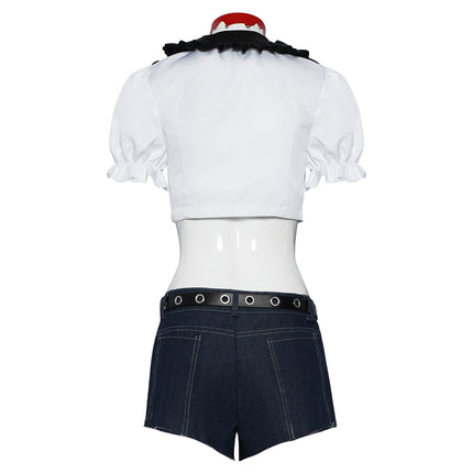 Manshi research suspenders angel cos pandi/stedo towel policewoman Stocking hand-made the same clothing European and American spicy