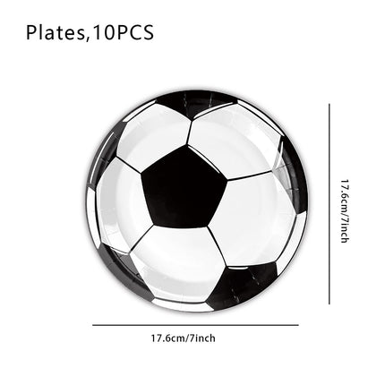 Cross-border White Baseball Sports Theme Birthday Party Supplies Decorative Paper Plate Paper Towel Tablecloth Disposable Tableware suit