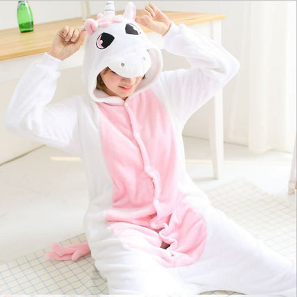 Mixed batch autumn and winter flannel adult cartoon conjoined animal pajamas cheese cat home clothes thick toilet wholesale