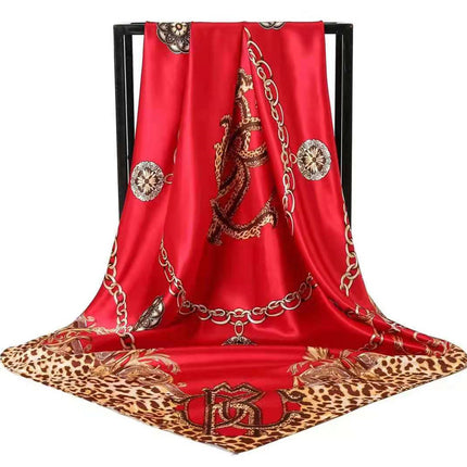 Mother's Day gift double-sided scarf 90 square scarf summer women's thin decorative versatile small scarf shawl scarf scarf
