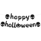 Halloween glitter flag-black style