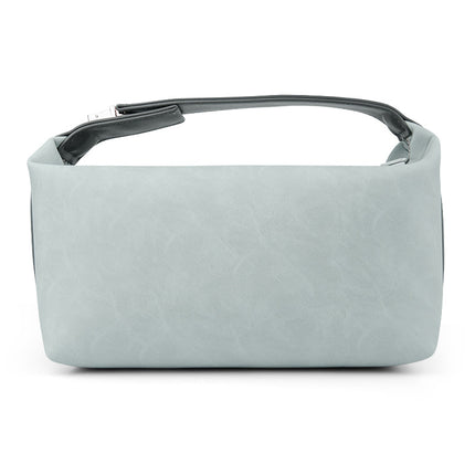 Retro crazy horse pu leather new cross-border cosmetic bag Europe and the United States large capacity travel multi-functional portable washing and storage bag