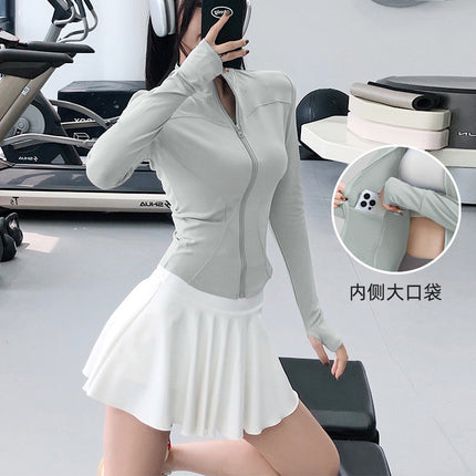 Yoga Clothing Sports Suit for Women 2026 New Style Long-Sleeved Jacket Top High-End Outdoor Casual Running Training Clothing