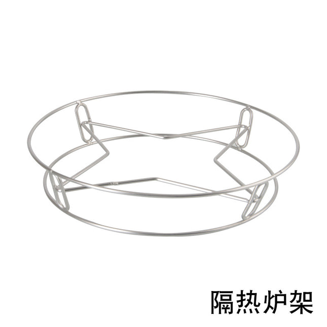 Korean-Style Barbecue Grill, Household Barbecue Stove, Commercial Indoor Smokeless Round Stainless Steel Outdoor Charcoal Grill, Windproof