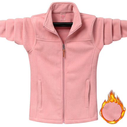 Autumn and winter outdoor stand collar fleece coat for men and women polar fleece couple sweater jacket jacket jacket liner wholesale