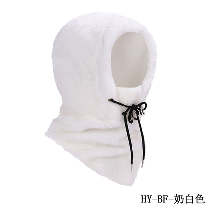 Cross-border Autumn and Winter Outdoor Riding Mask Sports Windproof Cold-proof Warm Hat Scarf Double-sided Arctic Fleece Headgear Face Protection