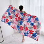 M099-02 ink flowers-pink / 180*90cm