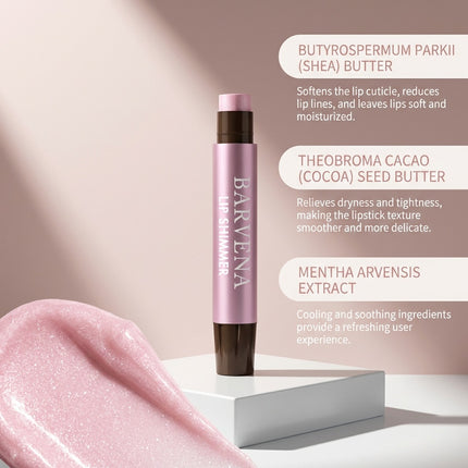 Moisturizing Lipstick Lip Gloss Plumper Shimmer Smoothing Repair Cracked Reduce Lip Dry Lines Soothing Nourishing Lip Balm Stick