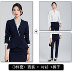 Dark blue suit + shirt + pants / S