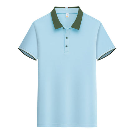 New POLO Advertising Shirt Waiter Work Clothes T-Shirt Short Sleeve Summer Hot Pot Barbecue Milk Tea Hotel Foil Print