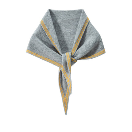 Small Shawl, Cashmere Scarf, Neck Protector, Thick Autumn and Winter New Cashmere Scarf, Cold-Proof and Warm Triangle Scarf