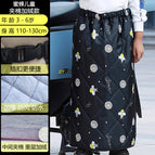 Bee (3-6 years old) quilted and fleece-lined wind skirt / All yards
