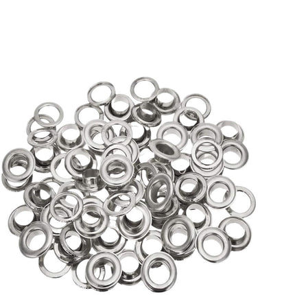 400 sets of 5mm inner diameter copper gas eye eyelet shoe eye belt hollow rivet ring buckle punch installation tool suit
