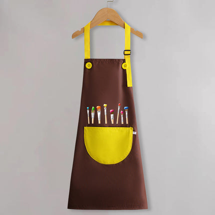 Children's apron painting waterproof antifouling studio cartoon apron big children's kindergarten apron overalls custom logo