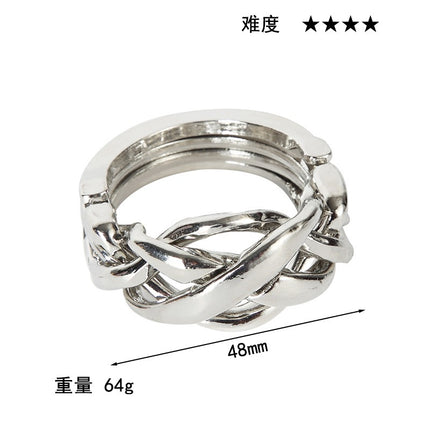 puzzle zinc alloy unlock Kong Ming lock magic alloy educational toys nine-chain intelligence unlock buckle full set