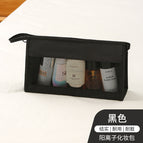 [triangular toiletry bag] black