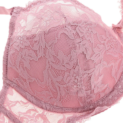 A cross-border new European and American ultra-thin double-breasted steel ring lace underwear adjustable plus size bra bra bra