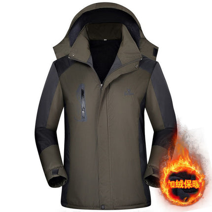 Winter Coat Men's Thickened fleece-lined Cotton Coat Men's Cotton Coat Cotton Coat Work Clothes plus size Jacket Men's Winter Coat