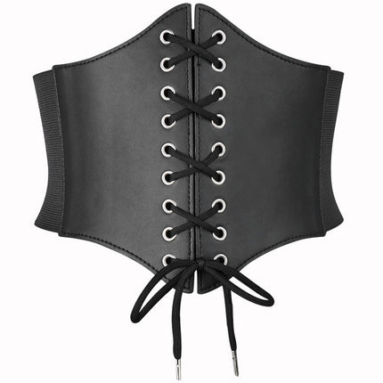 Medieval Retro Fashion Tight Wide Girdle Women's Drawstring Belt European and American Palace Girdle Drop Shipping