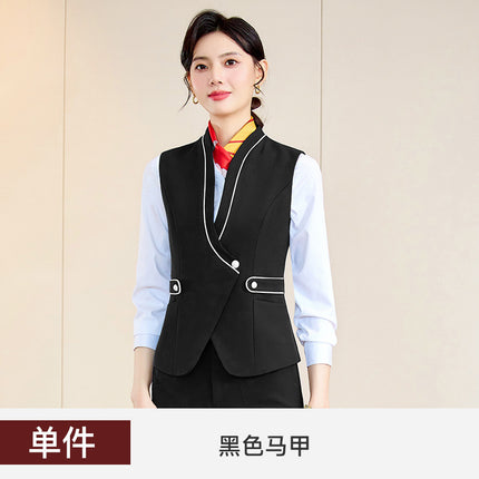 Stewardess Uniform Female Professional suit Railway Flight Attendant Student Tooling Sales Hotel Front Desk Beautician Work Clothes