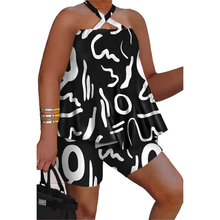 SRS10445 European and American sexy printed set