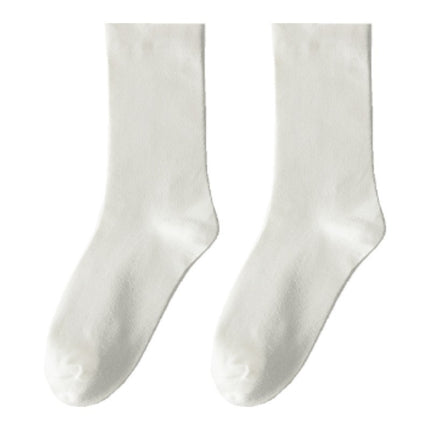 Zhuji Women's Pure Cotton Socks for Spring and Autumn, Handmade Seamless High-Elastic No-Tightening Slouch Socks, Anti-Snag Women's Socks