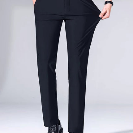 Men's suit pants young and middle-aged men's pants black men's pants slim iron-free business professional pants a generation of hair