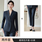 Navy blue jacket + trousers / S