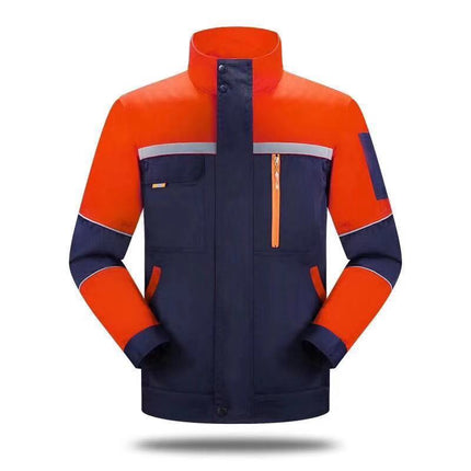 Spring, Autumn and Winter Seasons Long-sleeved Work Clothes suit Dirt-resistant Wear-resistant Work Clothes Factory Clothes Auto Repair Work Clothes Labor Insurance Clothes